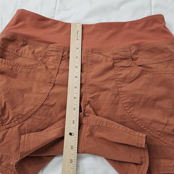Prana Kanab Shorts Womens Large Orange Pull on Elastic Waist Hiking‎ Outdoor - Picture 7 of 8